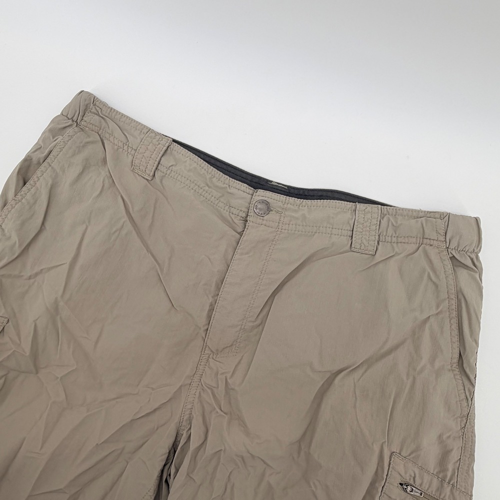 Columbia Cargo Shorts Mens 38 Khaki‎ Tan Silver Ridge Hiking Ripstop
